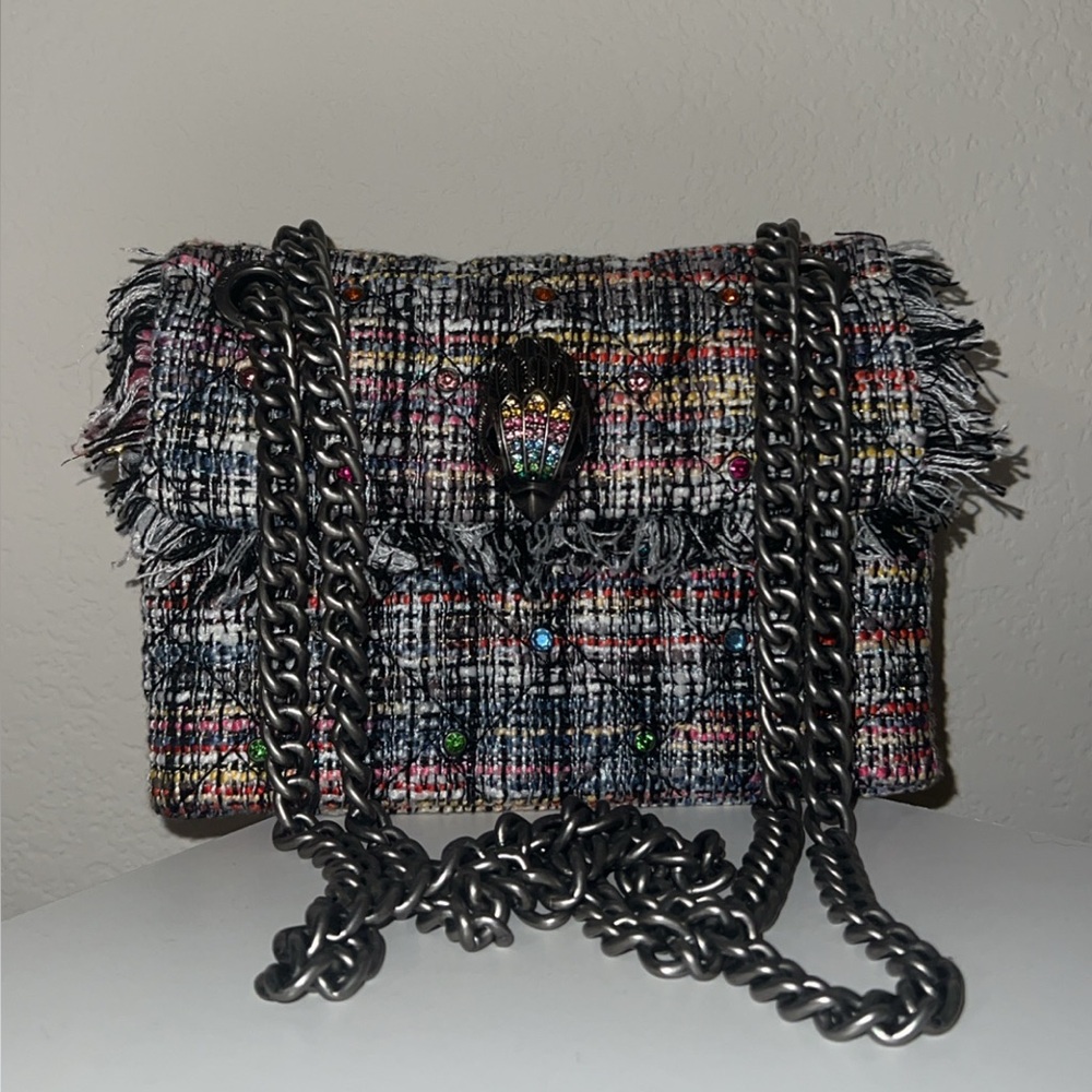 KURT GEIGER Tweed Chain Bag